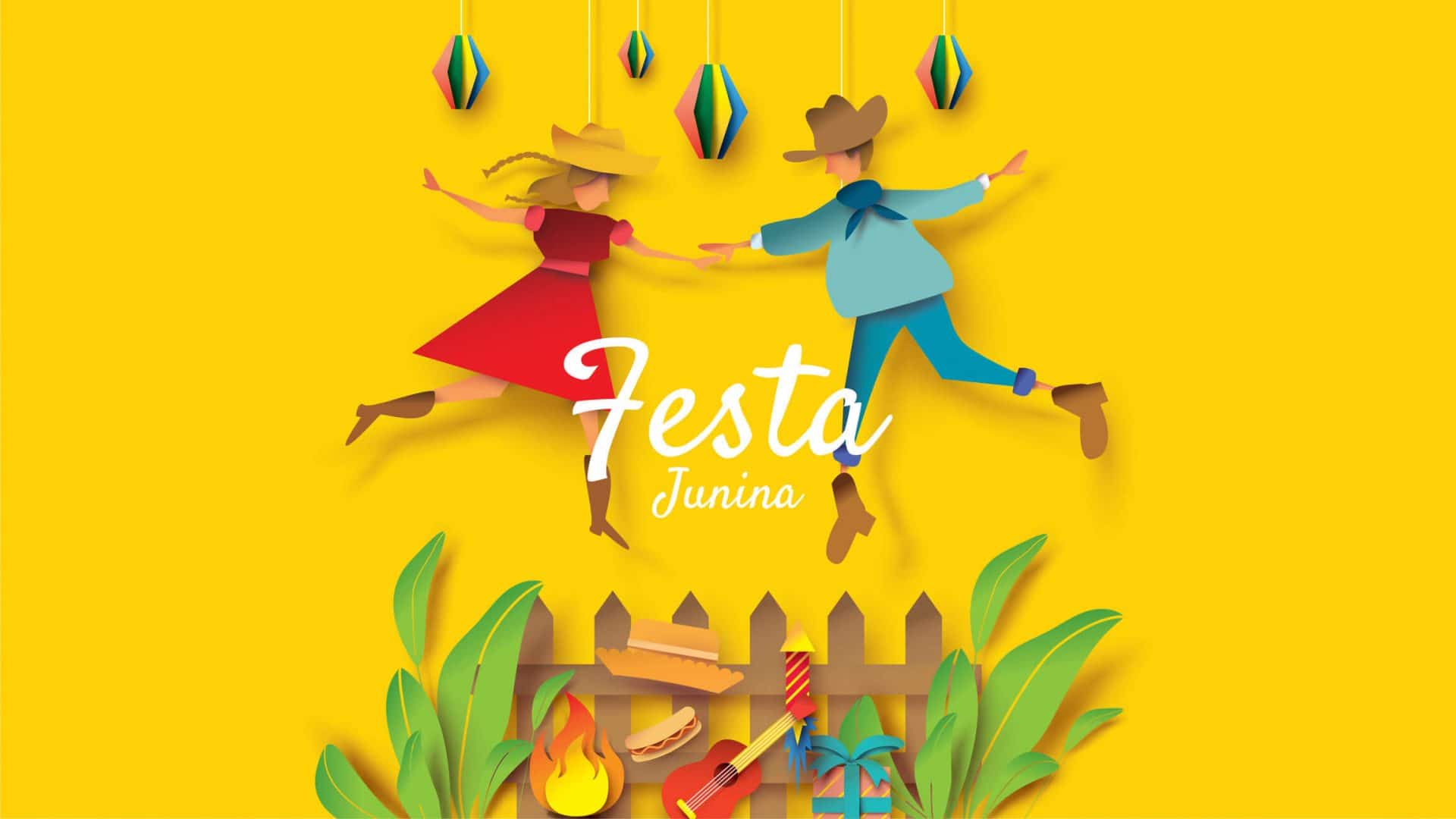 Ligue os pontos – Festa Junina