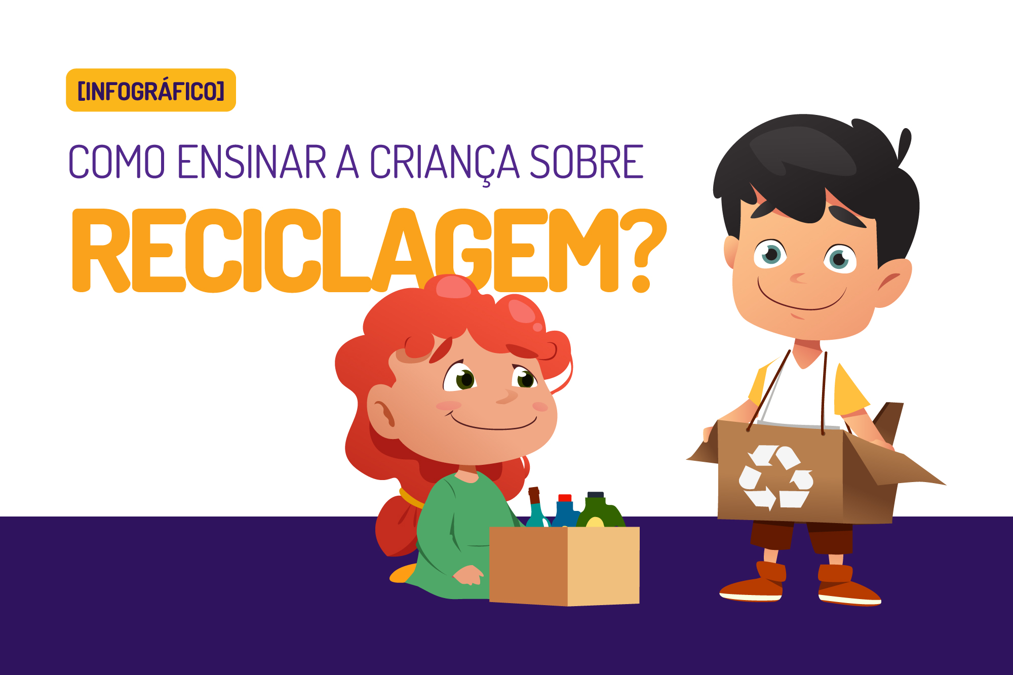 como ensinar a criança sobre reciclagem?